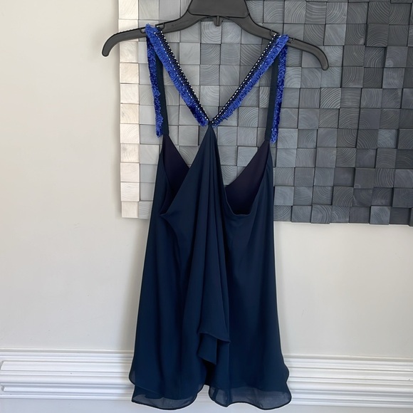 Silk Tank with Fringe straps - Picture 3 of 6